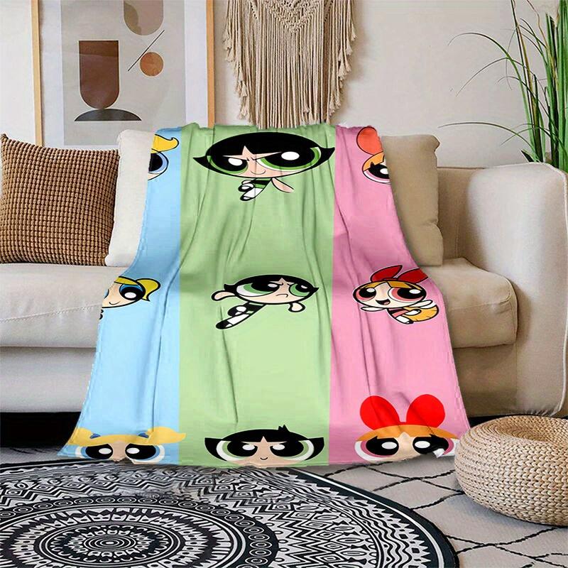 1pcPowerpuff Blanket - Soft and Comfortable, Suitable for All Seasons, Makes a Gre