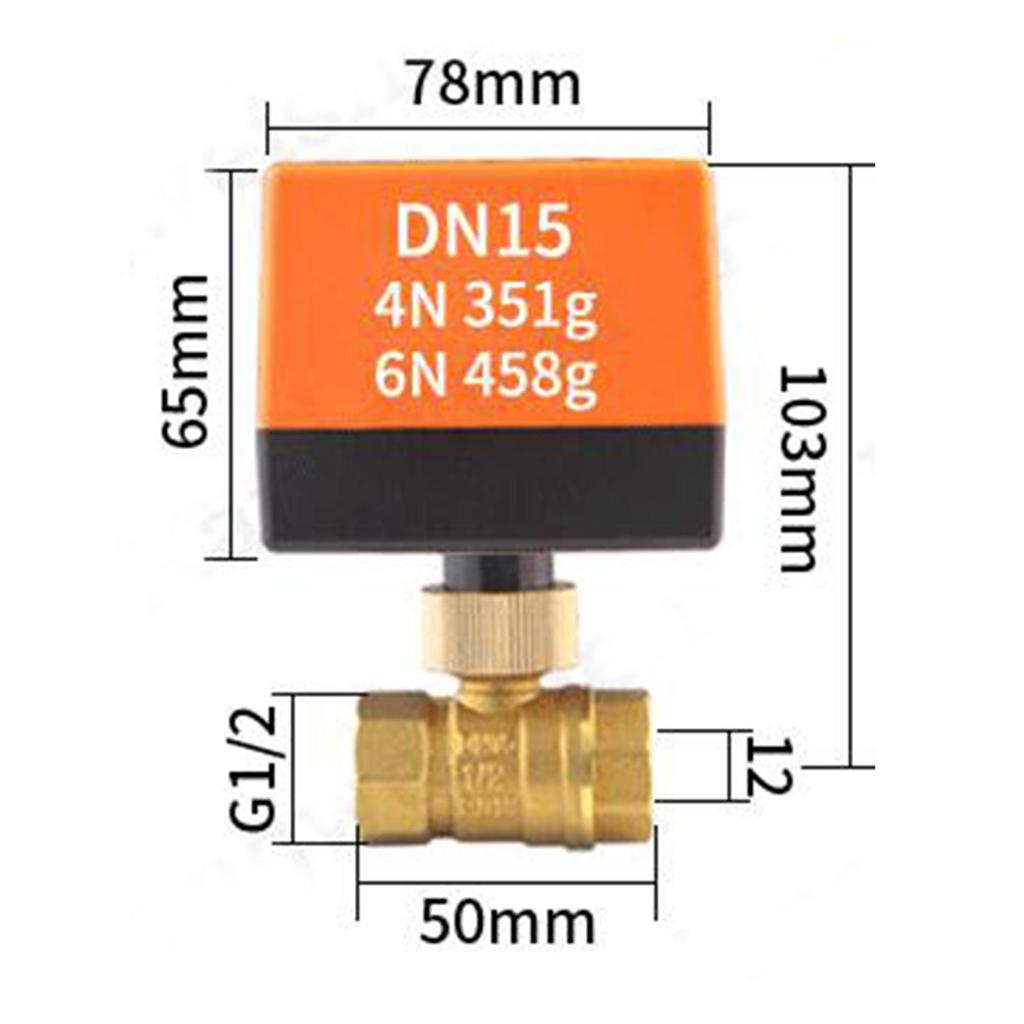 Ball Valves, Electric Valve, Low-noise Actuator for Units, Air Conditioning