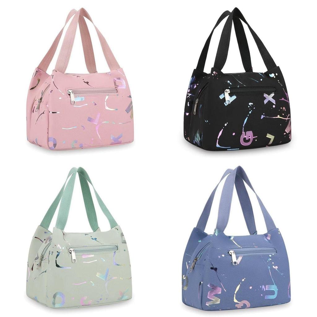 Canvas Tote Bag For Women Waterproof Lunch Bag Mobile Phone Organizer Daily Use