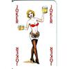 Custom Aluminum Tin Sign Art - Vintage Playing Cards and Women Wall Decor