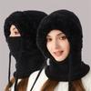 Hooded Balaclavas Face Mask Neck Scarf Set Wind-Resistant Balaclava Ski Hat  for Cold Weather