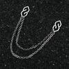 Heavy Industry Double Metal Trousers Premium Street Jeans Waist Chain Waist Pendant