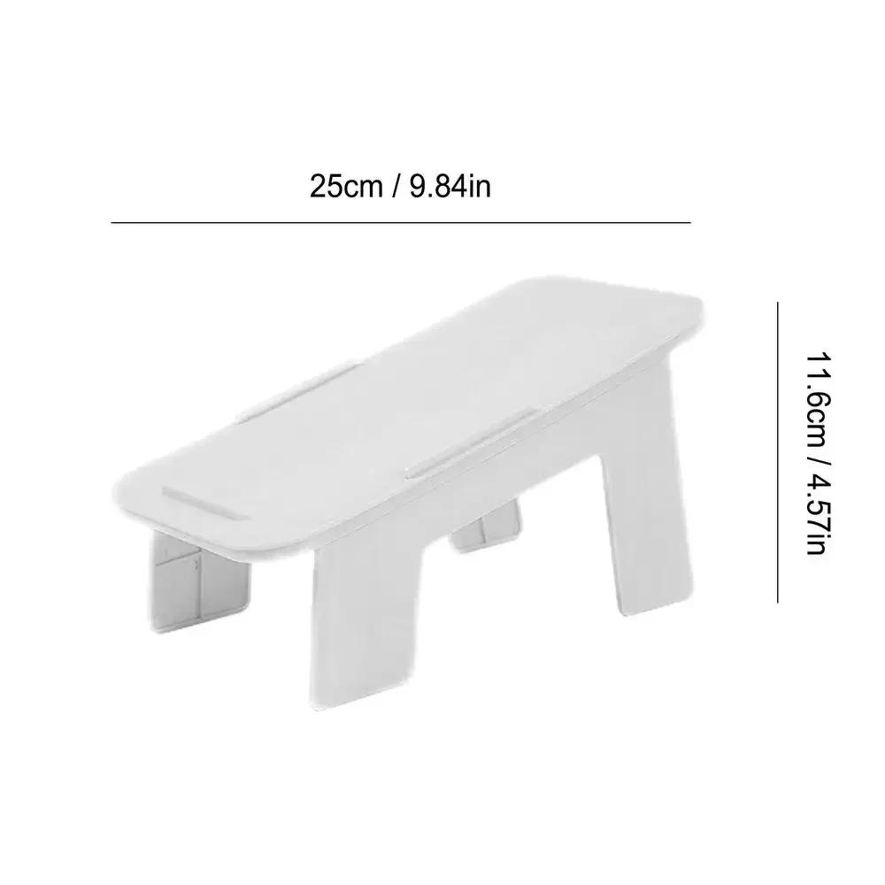

Double Layer Integrated Simple Foldable Storage Shoe Rack Anti Slip Durable PP Healthy Material Household Shoe Bracket Hanger белый