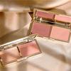 Natural&Matte Blush Palette Fine Powder Two-tone Peach Blush Palette Natural Rose Pink Red Rouge Face Cheek Easy To Apply