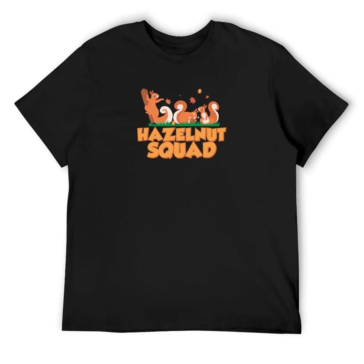 Hazelnut Squirrel Funny Squirrels For A Nut Lover Humor Fan T-Shirt blacks kawaii clothes tees men clothing S