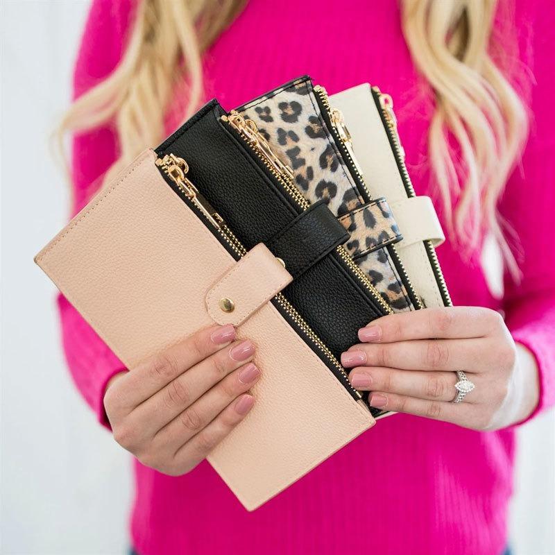 

Индивидуальная экспортная сумка, многокарточный RFID-кошелек для карт, женский ручной кошелек 21x2x width 11cm