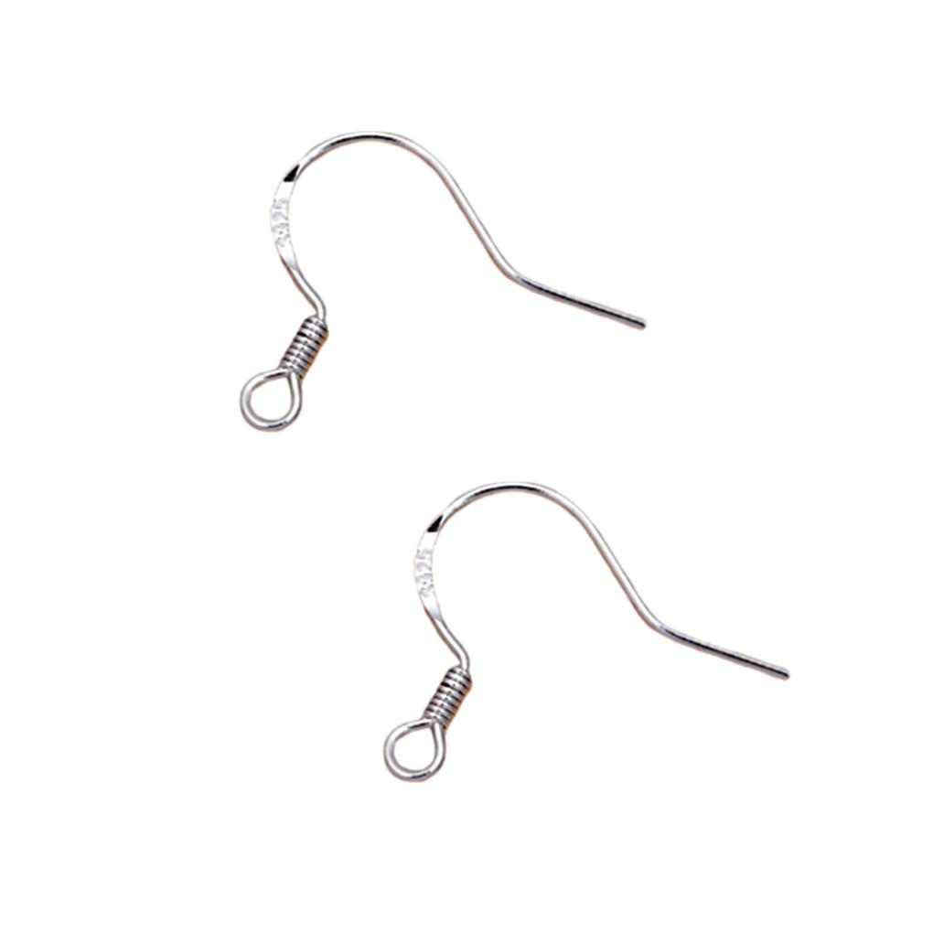 1 Pair Earring Hook Earhook Dangling Earrings Hooks Bead Clasp Fitting Jewelry Making Findings Handicraft Accessory