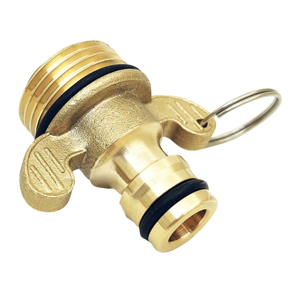 Brass Two Ears/45 Degree Elbow Water Hose Adapter Water Hose Connector Simple Installs for Boats Stress Frees Connection