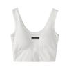 Korean version ins white suspender bottom vest women's pure cotton slim-fitting versatile short tube top with chest pad