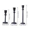 3x Pillar Candle Holders Decorative Candle Stands for Wedding Living Room