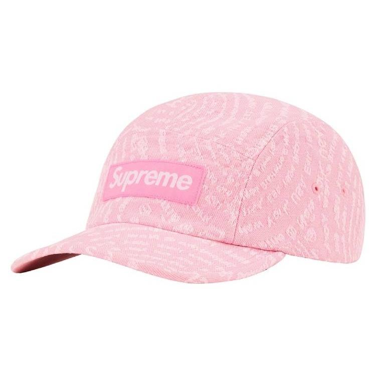Supreme Circles Jacquard Denim Camp Cap