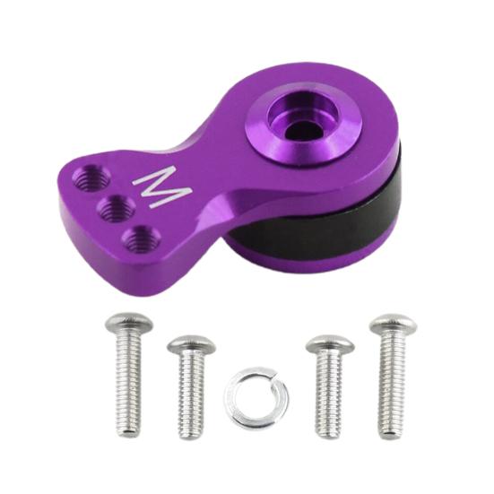 

45301 RC Car Servo Saver з гвинтами Прокладка Remote Kit 45356 Отвори Автомобільний пульт Гусеничний 25T Алюміній M фіолетовий