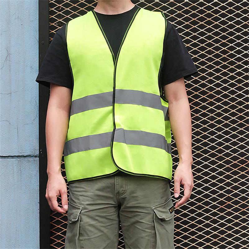 Siguranță Vizibilitate Ridicată Vestă cu Bandă Reflectorizantă Protecție Șantier Vestă Reflectorizantă Veste Reflectorizante Auto Jachetă Reflectorizantă