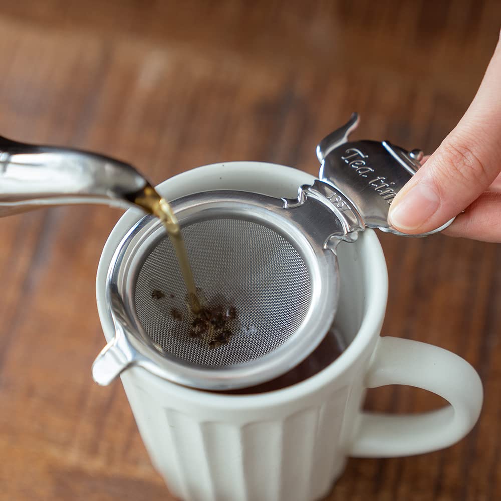 Tea Time Tea Strainer Set, Mirror, 018244, with Saucer, W73mm