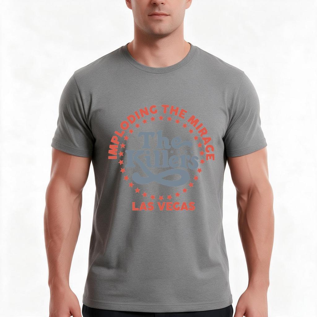 The Killers Las Vegas TShirt Summer Casual Cotton Tee Oversized Streetwear Tops Vintage Graphic Print Unisex Unisex Unisex