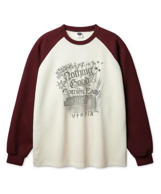 ALVINCLO Nothing Sacariba Raglan Long Sleeve Tee Avt2808 (3 Colors)