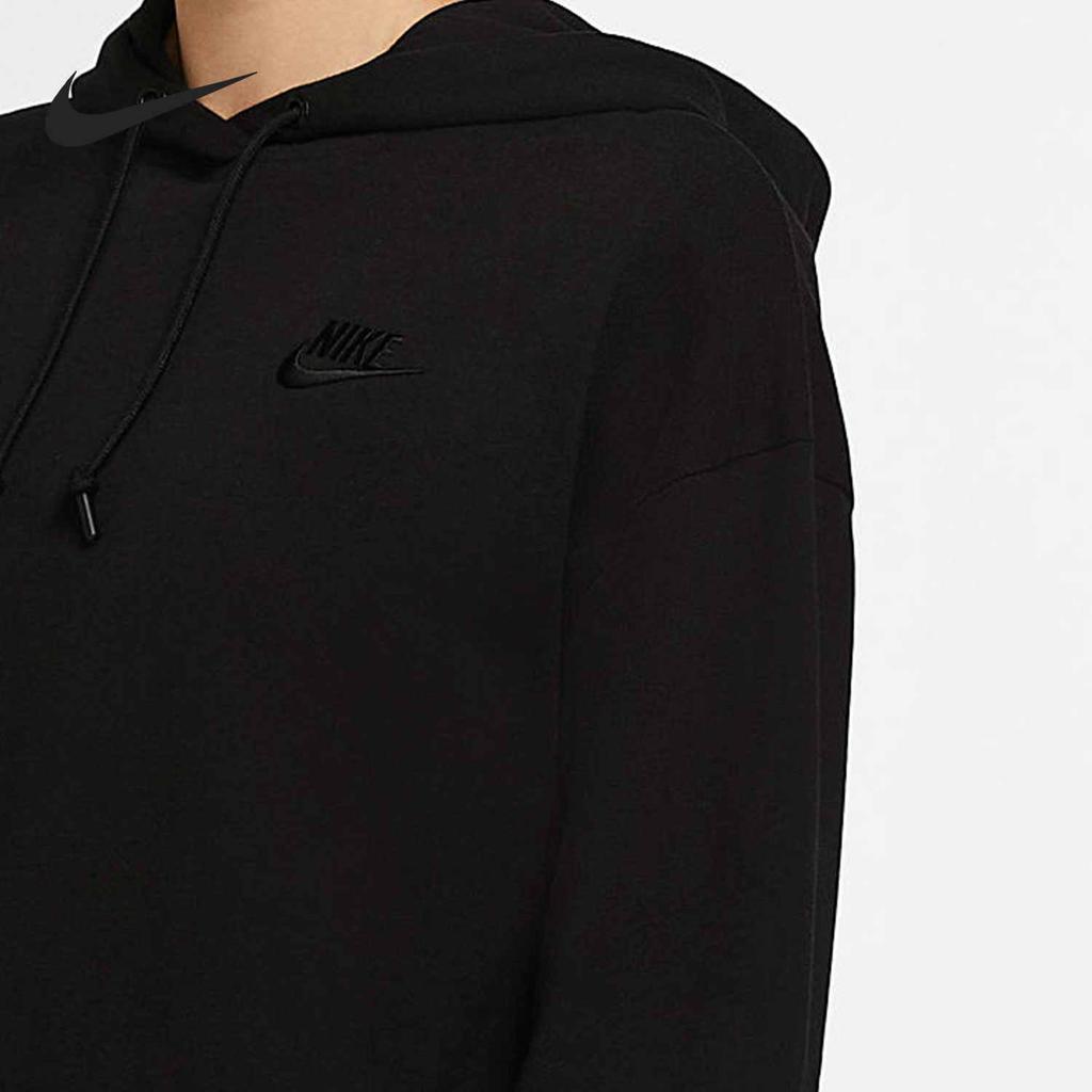 Nike Sweatshirts Women's Black Hooded Moderate Regular CJ3741-010