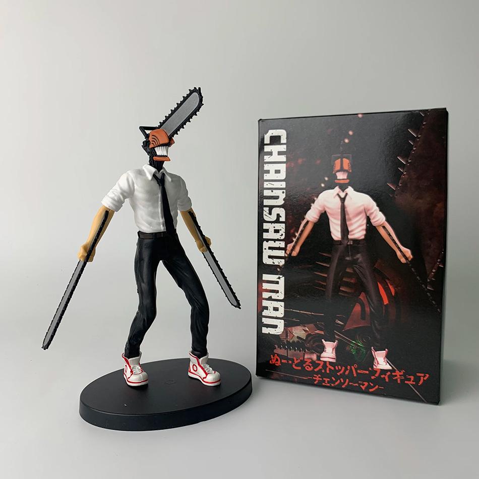 3Kinds Chainsaw Man Anime Figure PowerDenjiLacey Action Figure PVC Chainsaw Man Figurine Adult Collection Model Doll Toys