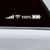 Reflective Sticker Funny Wifi Battery Level Signal Vinyl Decals Car Accessories