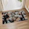 Colorful Nautical Rope Indoor Door Mat,  Floor Area Rug for Entryway, Living Room,or Bathroom, Non-Slip Doormat,Vibrant Knotted