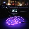 LED dekorativní lampa do interiéru auta 5M EL kabeláž Neonový pásek pro auto DIY Flexibilní okolní světlo USB Party Atmosphere Diode