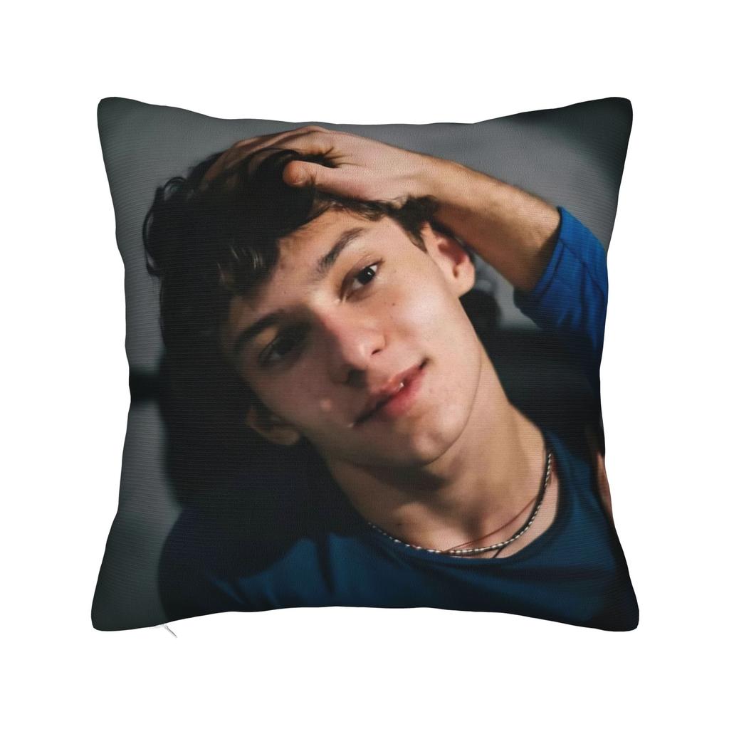 Andrea Kimi Antonelli Driver Square Pillow Cases Cushion Cover Creative Zipper Decorative Pillowcase for Car xcm