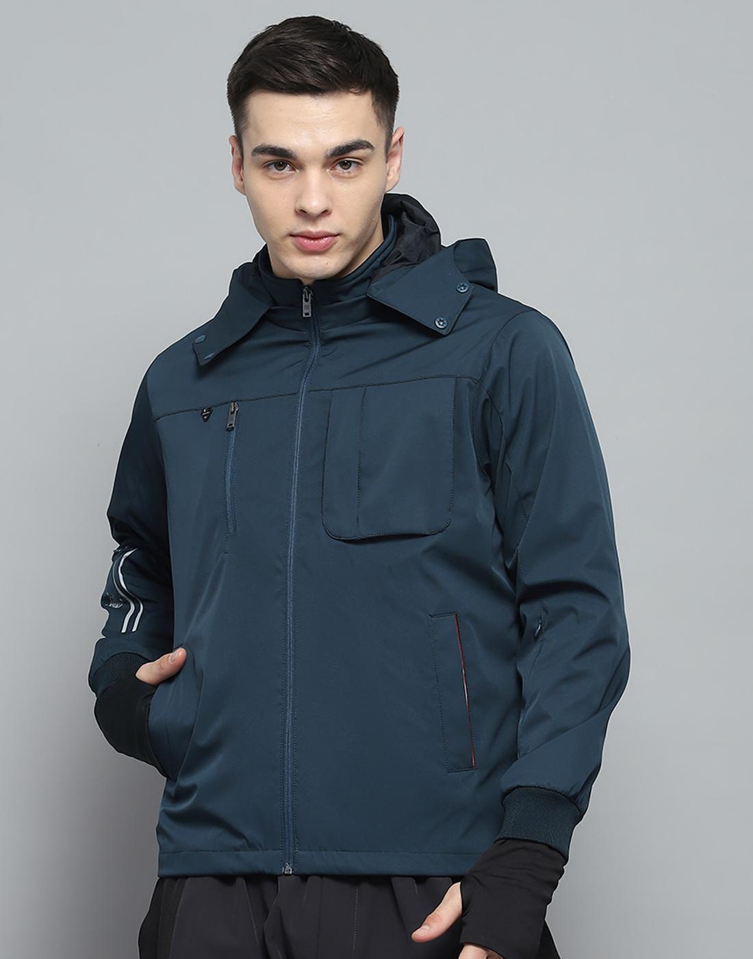 

Мужская однотонная куртка цвета чирок Монте-Карло со съемным капюшоном и рукавами полной длины XL чирковый