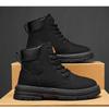 Fashion 2025 New Men's Winter Work Boots Plush Lined Waterproof Anti-Slip Retro Vintage Comfortable Outdoor Hiking Snow Shoes