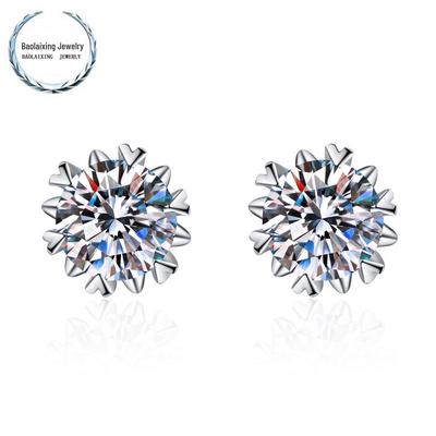 Orecchini con Diamanti Fiocco da un Carato per Regalo di San Valentino