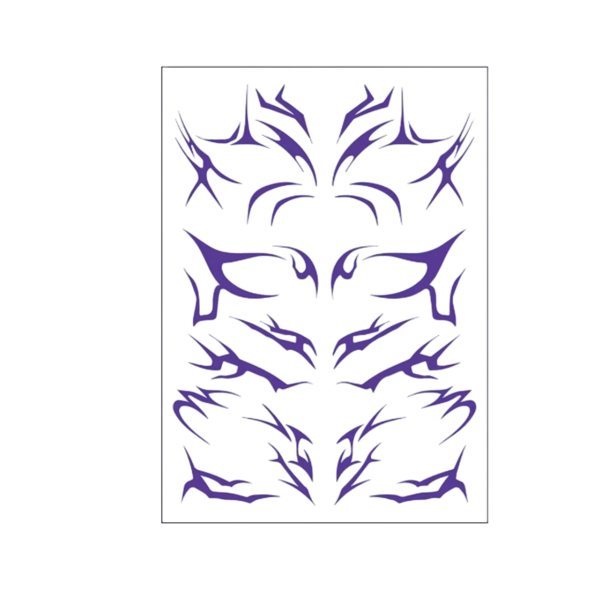 

2025 1 Set For Kpop Demon Hunters Rumi Kang Cosplay Prop Tattoo Sticker Rumi Tattoo Demonizing Sticker For Halloween Party Gifts