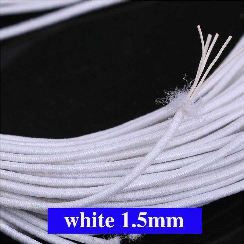 1.5mm Strong Elastic Rope Colorful High-Quality Elastic Band Rubber Cord for DIY Sewing Jewelry Crafts Making Accessorie