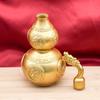 Premium Brass Faucet Gourd Decoration: Four Divine Beasts Wealth-Attracting Copper Ornament for Home, Office, or Entryway Decor