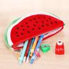 Cute Big Watermelon  Bag Fashion Watermelon Pen Bag Cute Plush Stationery Bag