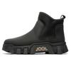 Autumn and winter new high-top shoes Martin leather boots fashion overalls boots men's casual retro Chelsea men's shoes