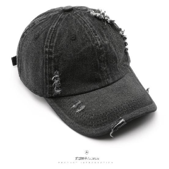 Women's Washed, Distressed, Solid-color Baseball Cap, Suitable for Outdoor Activities, Providing Warmth and Sun Protection