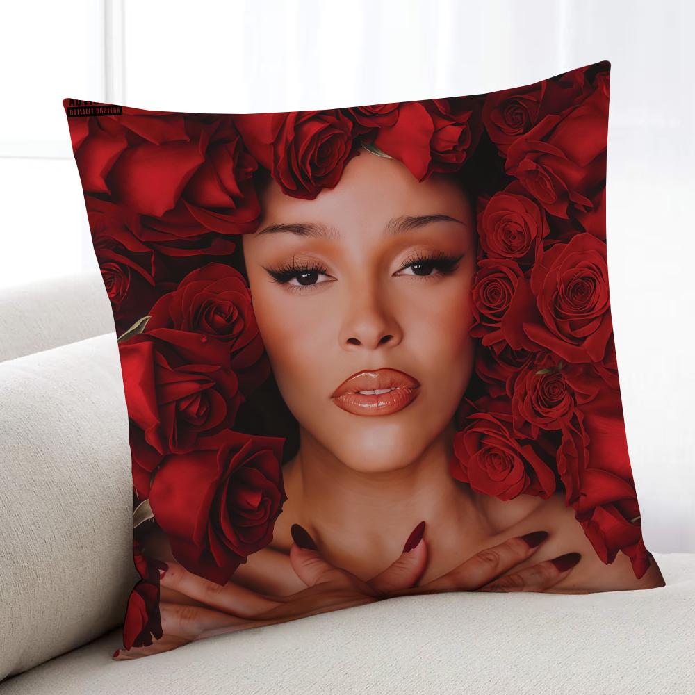 Singer D-Doja C-Cat Vie Cushion Cover Home Bedding Sofa Living Room Pillowcase Simple Soft Skin Cushion Cover Party Gift