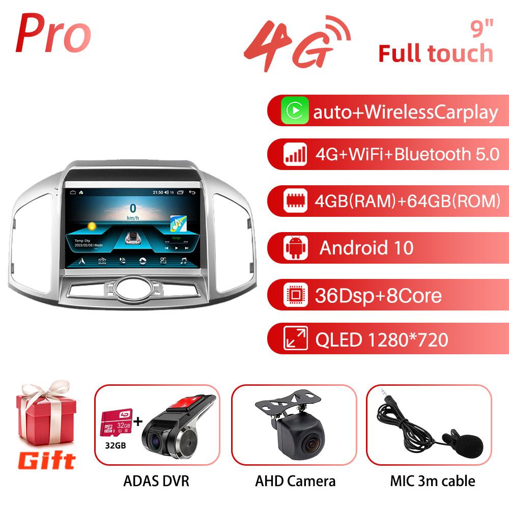2 Din Android Car Radio for Chevrolet Captiva 2012-2017 9" Stereo Receiver GPS Bluetooth-compatible Navigation Multimedia Player