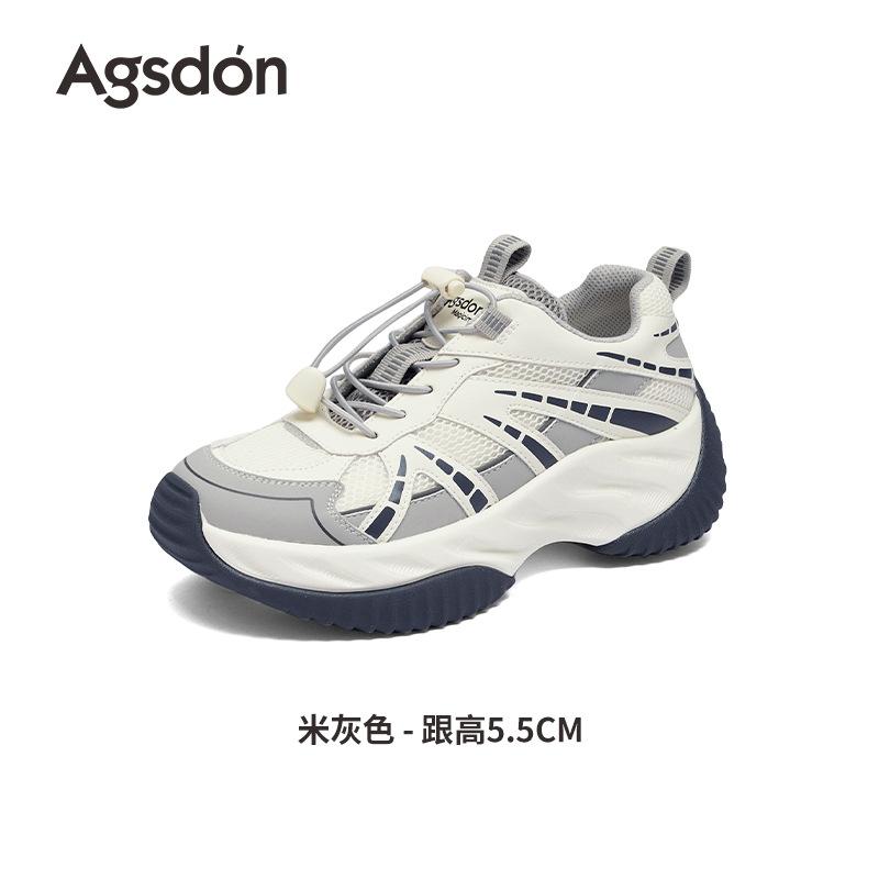 Augustine Outdoor Hiking Shoes Women's 2025 New Autumn Platform Hiking Casual Sports Shoes Lightweight Dad Shoes