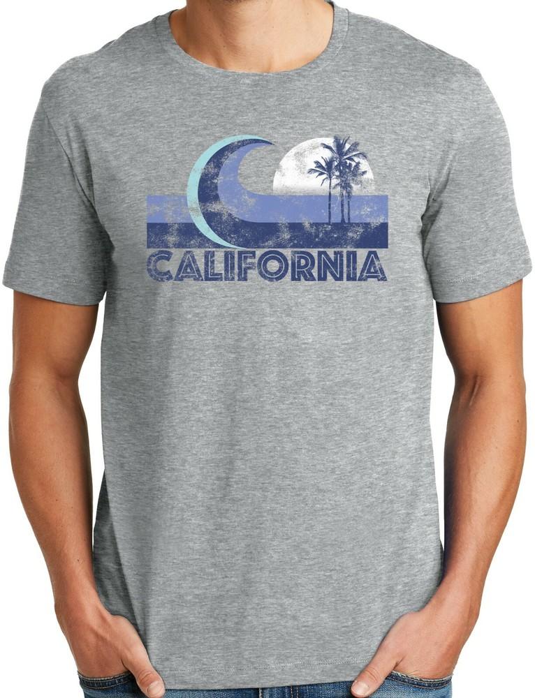 PubliciTeeZ Big and Tall California Big Wave Surf T Shirt Unisex T-Shirt XL