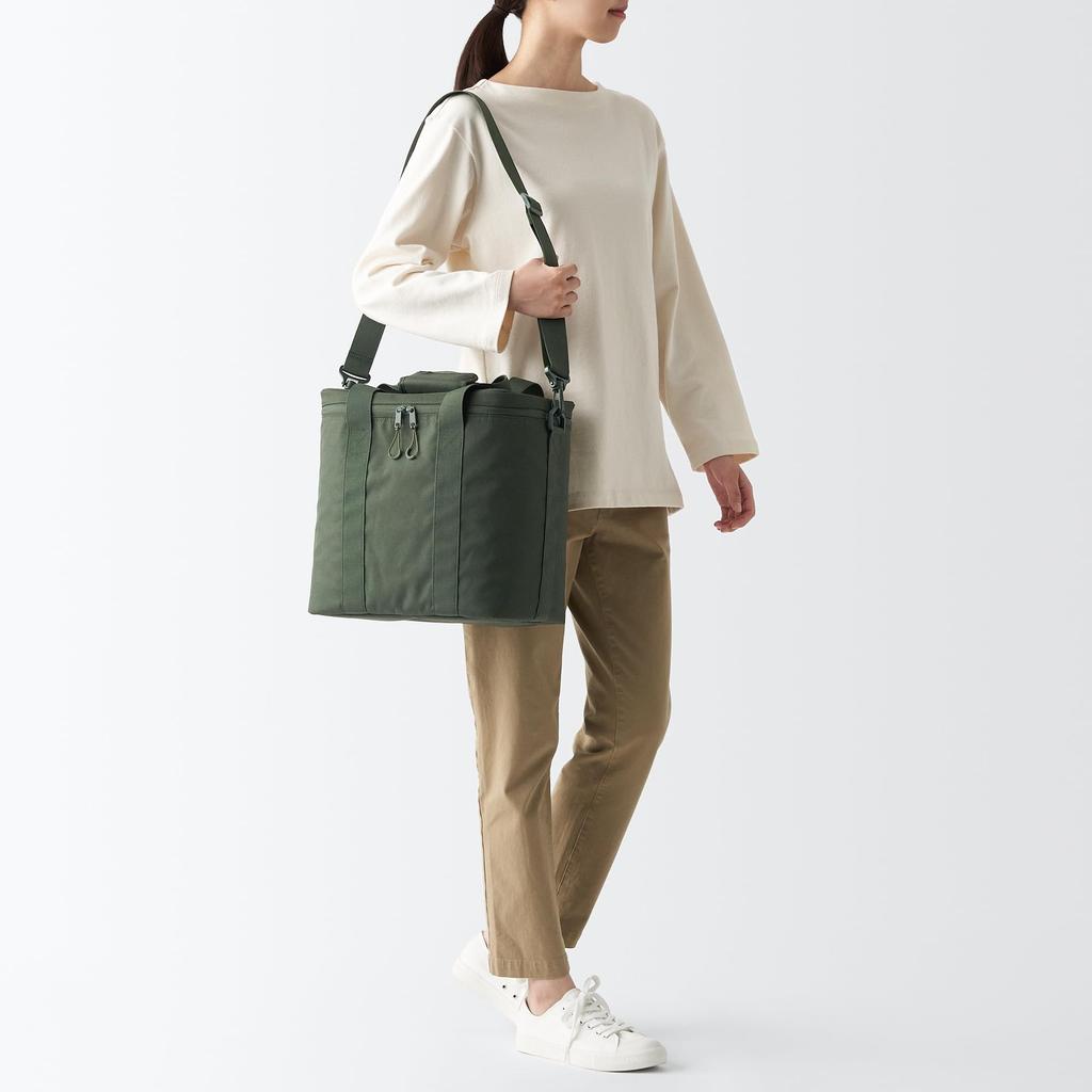 MUJI Cooler Bag Khaki 44468371 32×30×21cm