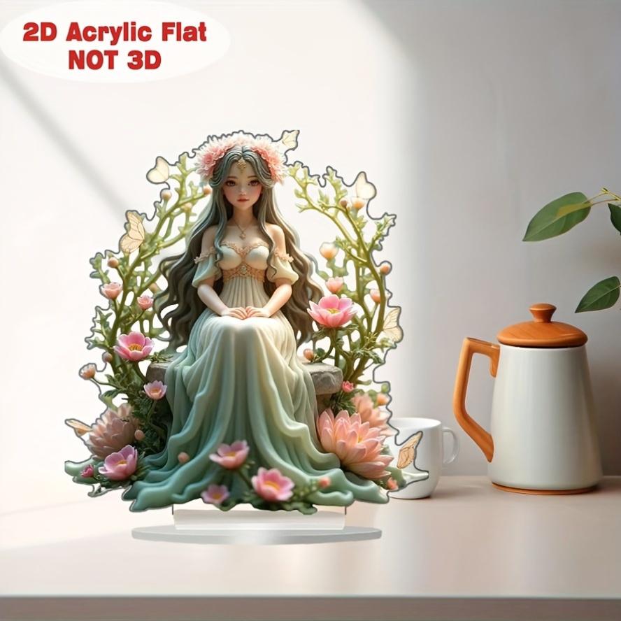 Boho Style Acrylic Elf Tabletop Decor, Multipurpose Home & Office Decoration, Ideal Gift for Friends, for Maneki Neko Themed Decor, Nurseries, Home D