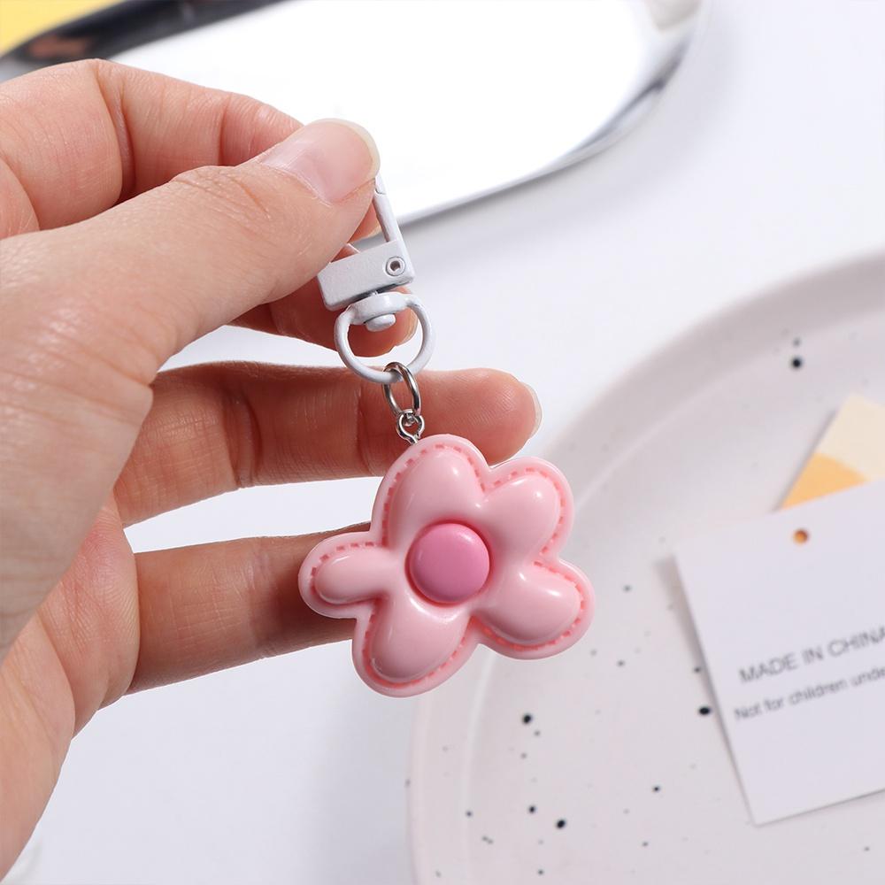 Mini Resin Floral Keyring Cute Bloom Pendant Funny Flower Keychain  Car
