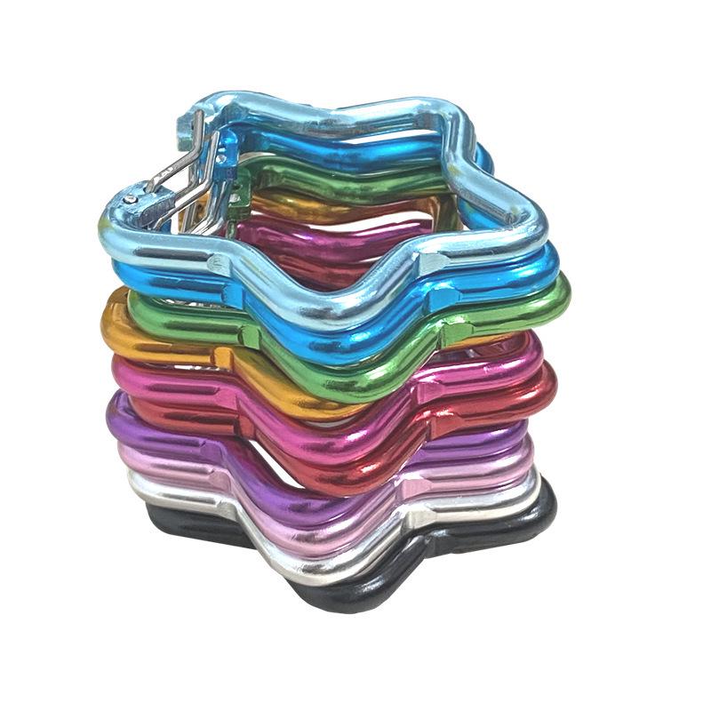Aluminum Alloy Star-Shaped Carabiner Hook Ornament
