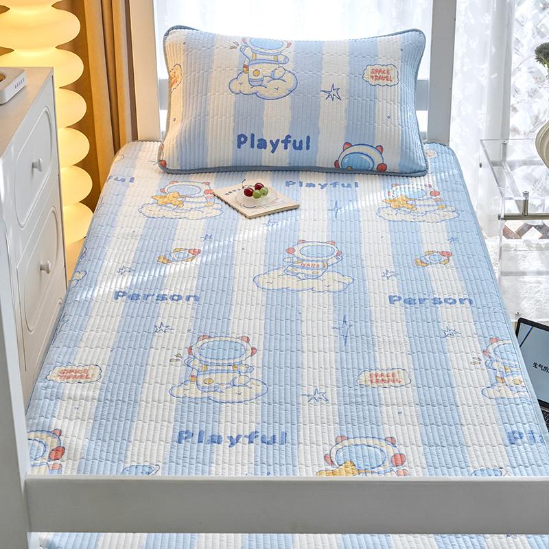 (Student Season) Small Fresh Printed Cotton Bed Cover Student Bed Cover