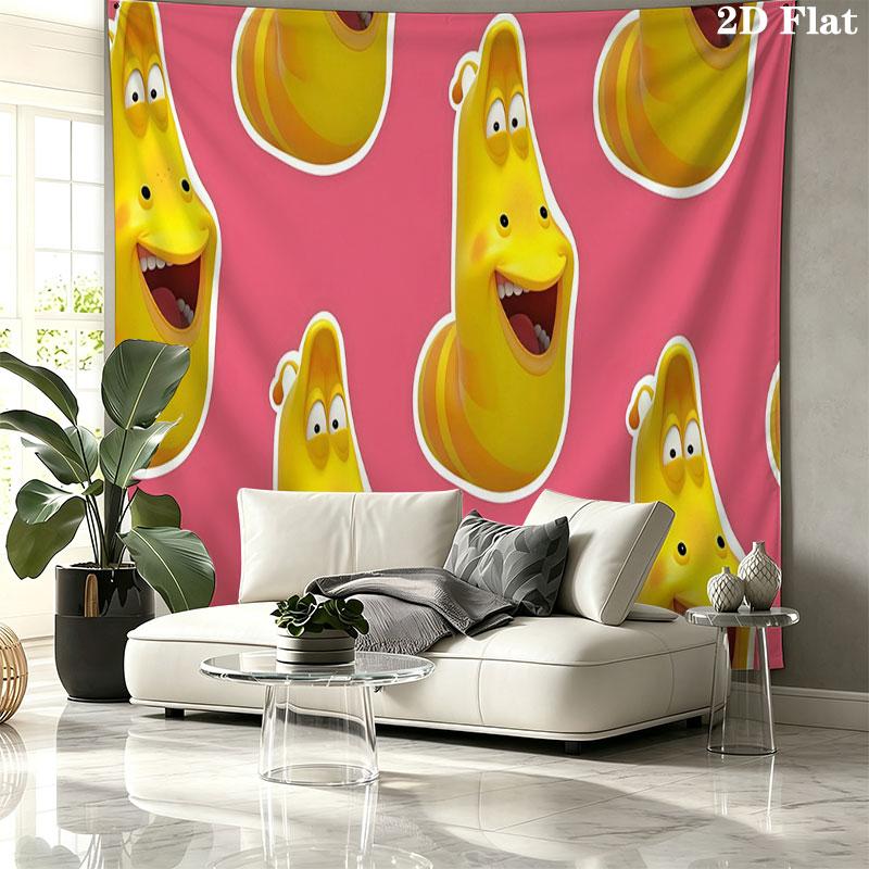 Larva Art Wall tapestry, aesthetic printed fabric blanket, suitable for bedroom, living room, and home decor.