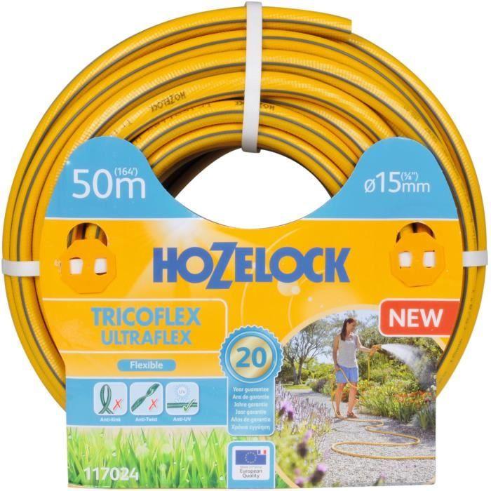 HOZELOCK - Tuyau D'arrosage - Tricoflex Ultraflex 15mm 50m