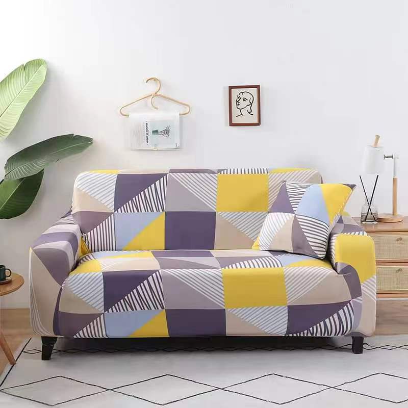 1pc Bohemian Sofa Slipcover, Non-slip Sofa Cover, Elastic Couch Cover Furniture Protector for Bedroom Office Living Room Home Decor