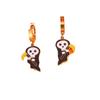 Halloween Devil Pumpkin Earrings, Stainless Steel Ear Rings, Devil Death God Scythe Earrings