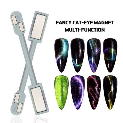 Magnete per nail art a doppia testa Stick Cat Eye Gel per unghie Striscia magnetica per unghie Striscia di linea 3D Effetto strumento per manicure Accessori per unghie