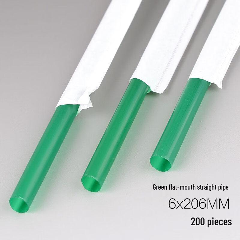 ZISIZ Disposable Extra-Long Milk Tea Straws